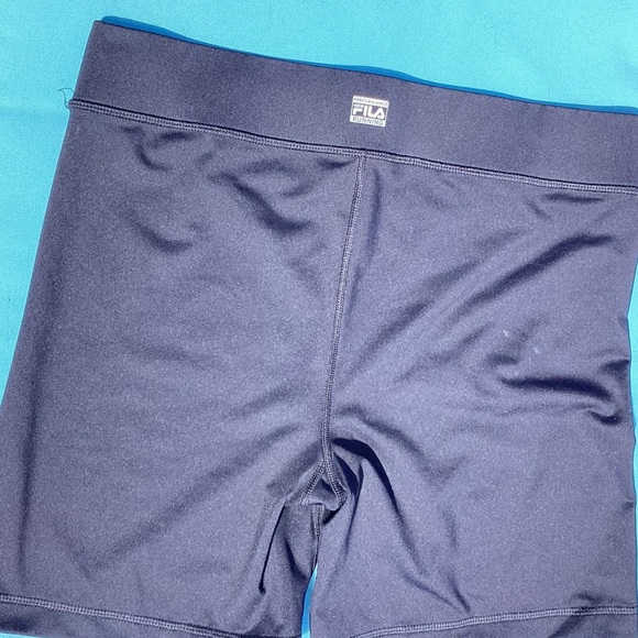 FILA Black Bike Shorts with Elastic Waistband - Picture 5 of 7